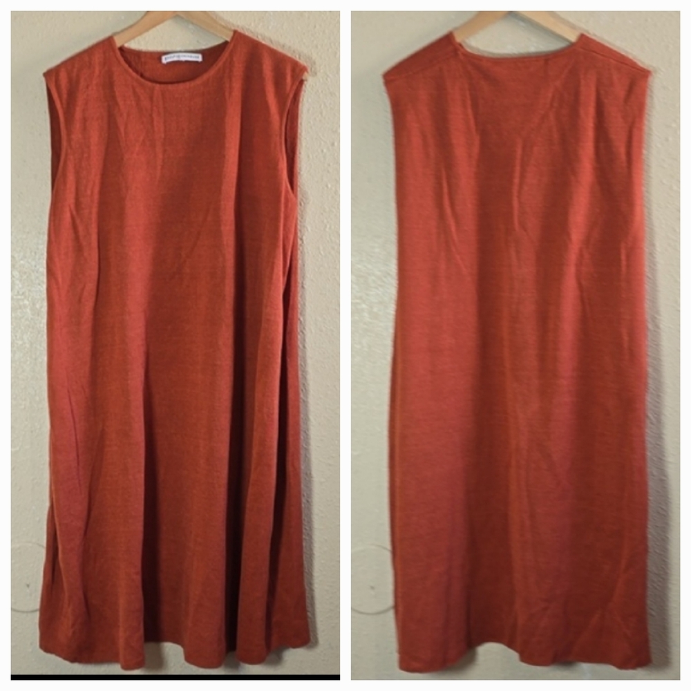 Adolfo Dominguez Terracotta Midi Dress